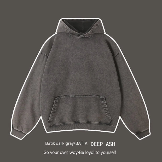 Vintage Unisex Wash Oversized Hoodie
