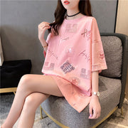 Letter printed T-shirt women