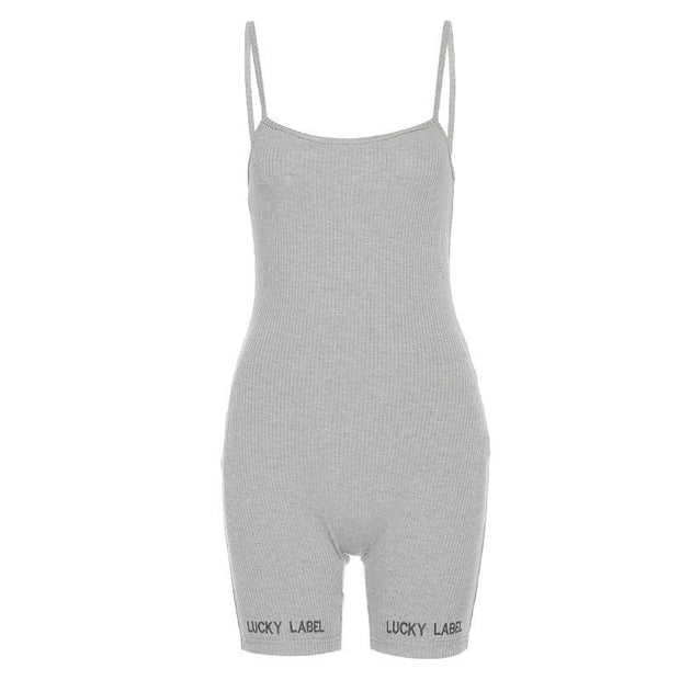 Sling Jumpsuit Shorts Women Running Sports Fitness Yoga Clothes