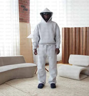 Oversized Unisex Solid Hoodie & Sweatpants Set