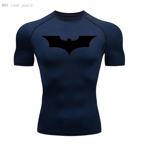 Mens T-shirt Long Sleeve Compression Batman Graphic