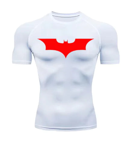 Mens T-shirt Long Sleeve Compression Batman Graphic