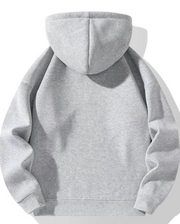 Men's Quarter Zip Hoodie Drop Shoulder Plain