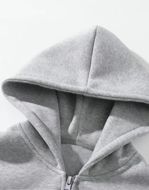 Men's Quarter Zip Hoodie Drop Shoulder Plain