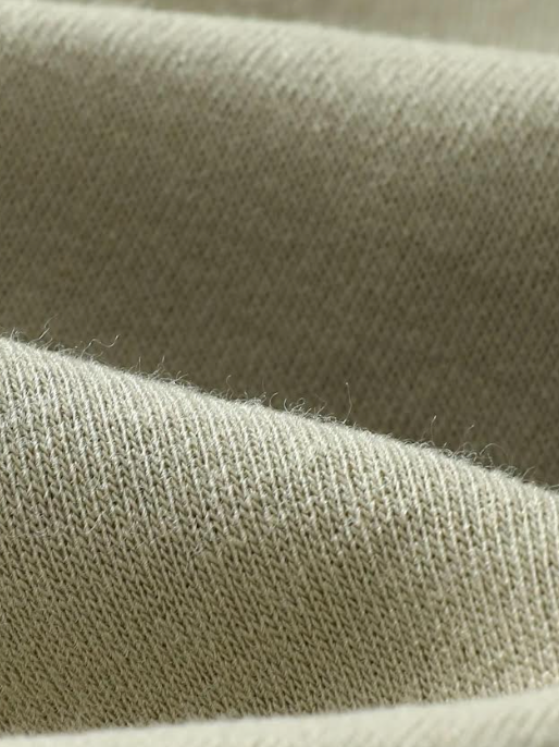 Men's Quarter Zip Hoodie Drop Shoulder Plain