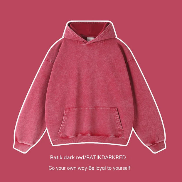 Vintage Unisex Wash Oversized Hoodie