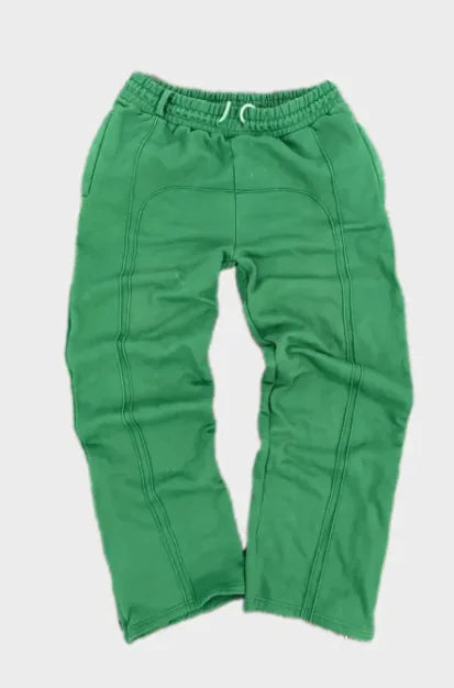 Flexible/Comfortable Rope Tied Sweatpants with Unique Seem Pattern