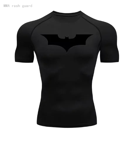 Mens T-shirt Long Sleeve Compression Batman Graphic