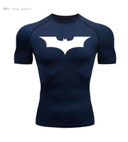 Mens T-shirt Long Sleeve Compression Batman Graphic