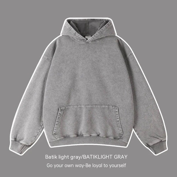 Vintage Unisex Wash Oversized Hoodie
