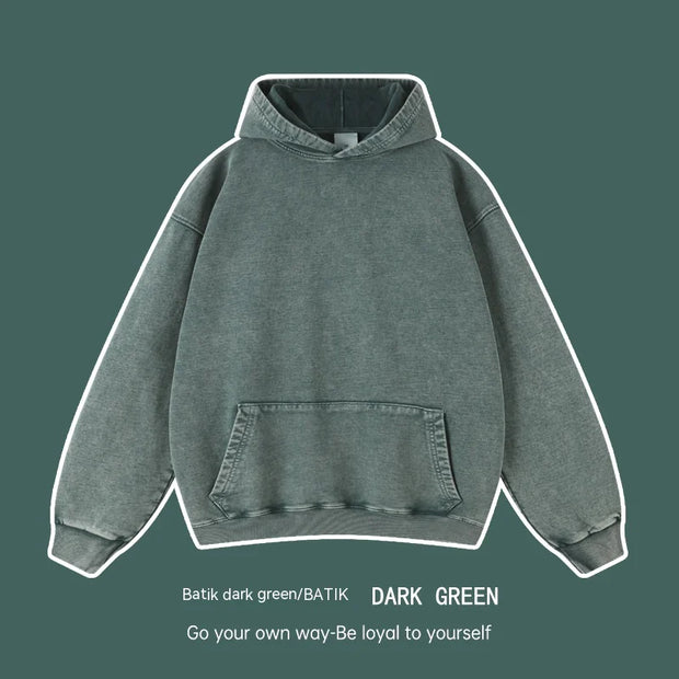 Vintage Unisex Wash Oversized Hoodie