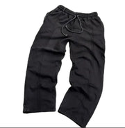 Flexible/Comfortable Rope Tied Sweatpants with Unique Seem Pattern