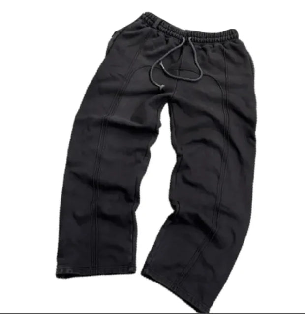 Flexible/Comfortable Rope Tied Sweatpants with Unique Seem Pattern