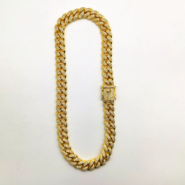 High-Quality Men's Cuban Link Chain - 12mm
