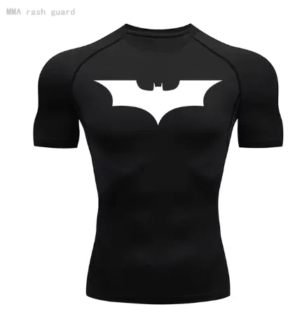 Mens T-shirt Long Sleeve Compression Batman Graphic