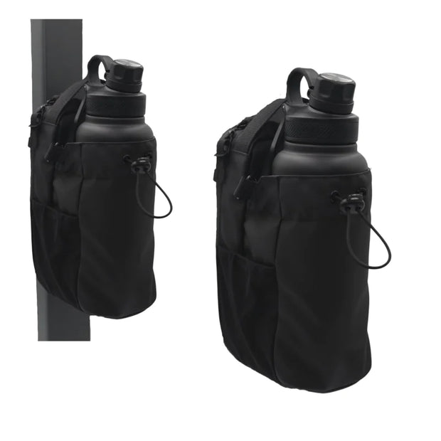 Magnetic Fitness Water Bottle Bag with Shoulder Strap