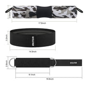 Fitness camo barbell pad/Ankle cable cuffs/Resistance band/Carrying bag