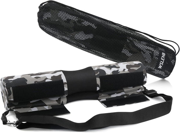 Fitness camo barbell pad/Ankle cable cuffs/Resistance band/Carrying bag