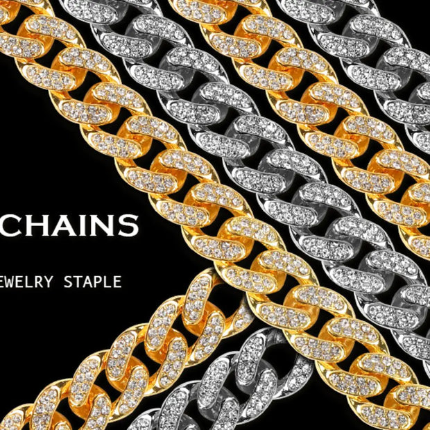 High-Quality Men's Cuban Link Chain - 12mm